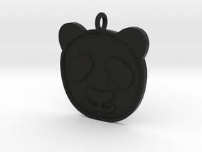 Panda Pendant in Black Natural Versatile Plastic