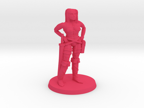 Thicker Pirate Lass in Pink Processed Versatile Plastic