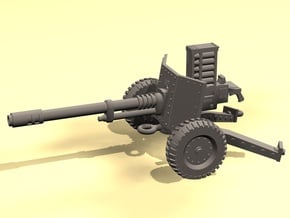 28mm SciFi WW2-style automatic cannon in Tan Fine Detail Plastic