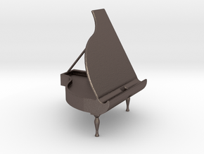 Piano Holder for Handy in Polished Bronzed Silver Steel