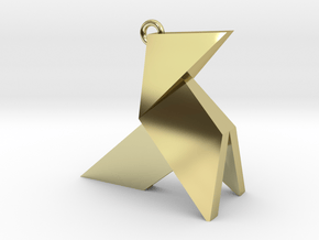 Origami earring in 18k Gold