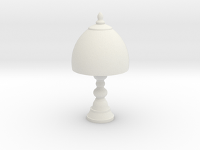 Small Victorian Lamp in White Natural Versatile Plastic