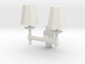 Double Wall Lamp in White Natural Versatile Plastic