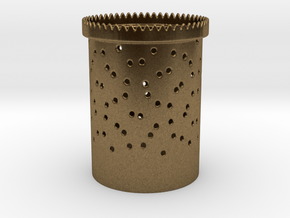 Bubbles Bloom zoetrope in Natural Bronze