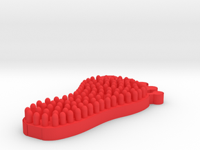 Foot Massager 3D Printed  in Red Processed Versatile Plastic