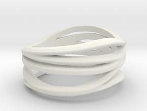 My Awesome Ring Design Ring Size 7.5 in White Natural Versatile Plastic
