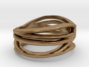 My Awesome Ring Design Ring Size 7.5 in Natural Brass