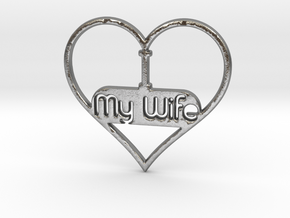 I Love My Wife in Natural Silver