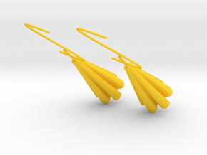 Classic Earrings in Yellow Processed Versatile Plastic