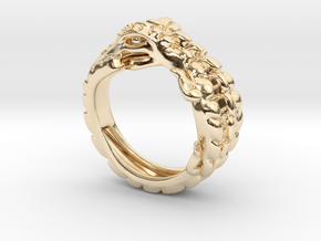 Crocodile Ring in 14K Yellow Gold: Extra Small