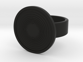 Vortex Ring in Black Natural Versatile Plastic: 8 / 56.75