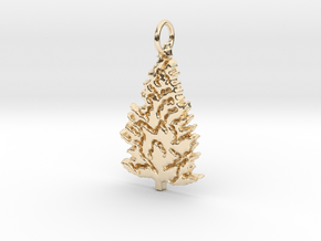 Pine Tree  in 14k Gold Plated Brass