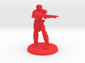 Raider Penny pose 4 in Red Processed Versatile Plastic