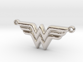 Wonder Woman (Pendant) in Rhodium Plated Brass