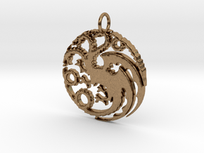 Game Of Thrones Pendant in Natural Brass