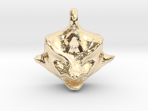 Dragon Pendant in 14k Gold Plated Brass