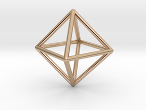Ethereum Pendant in 14k Rose Gold Plated Brass