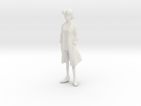 1/24 Woman Scientist in Lab Suit in White Natural Versatile Plastic