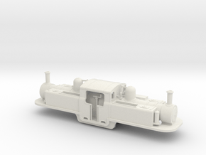 Festiniog Railway Double Fairlie 4mm in White Natural Versatile Plastic