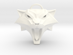 The Witcher: Cat school medallion (plastic) in White Processed Versatile Plastic