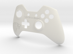 Xbox One "Winter is Coming" Controller Faceplate in White Natural Versatile Plastic