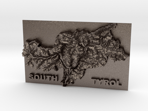 MyTinyCountries SOUTH TYROL in Polished Bronzed Silver Steel