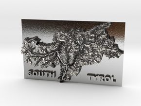 MyTinyCountries SOUTH TYROL in Polished Silver