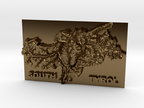 MyTinyCountries SOUTH TYROL in Polished Bronze