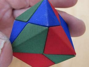 Diagonal Cube Puzzle in White Processed Versatile Plastic