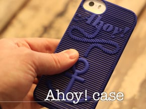 Ahoy! - case for iPhone 5/5s in Blue Processed Versatile Plastic