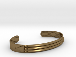 Atlantis Cuff Bracelet in Polished Bronze: Small