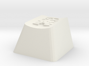 Mario Cherry MX keyboard keycap in White Natural Versatile Plastic