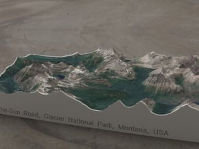 Glacier NP, Montana, USA, 1:100000 Explorer in Full Color Sandstone