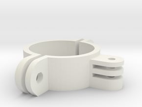 Rollbar Mount for GoPro in White Natural Versatile Plastic