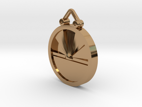 Sunrise Pendant in Polished Brass