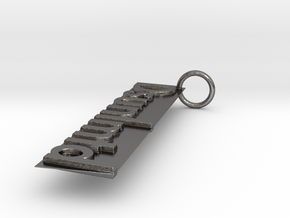 Dsunlmtd Keychain in Polished Nickel Steel