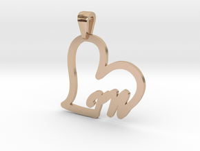 heart-in in 14k Rose Gold Plated Brass