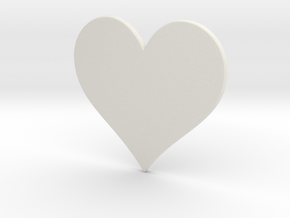 My SWEET HEART in White Natural Versatile Plastic: Extra Large