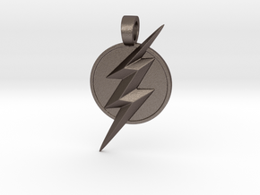 Flash pendant in Polished Bronzed Silver Steel