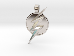 Flash pendant in Rhodium Plated Brass