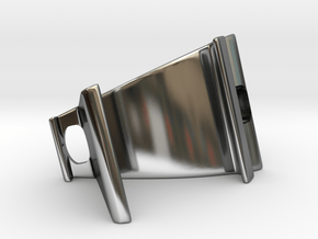 Phone Holder in Fine Detail Polished Silver