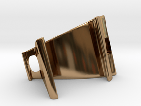 Phone Holder in Polished Brass