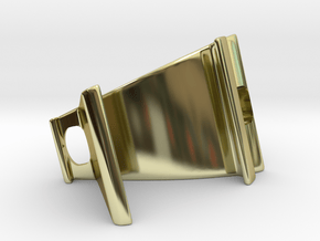 Phone Holder in 18k Gold Plated Brass