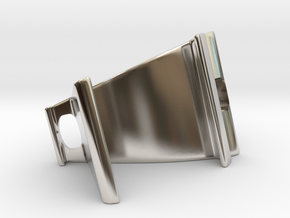 Phone Holder in Rhodium Plated Brass