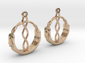 Atlantis Earrings in 14k Rose Gold Plated Brass