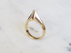 Torc Ring in Polished Brass: 6 / 51.5