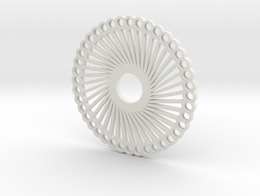 Fidget Spinner "40 Arms" in White Natural Versatile Plastic