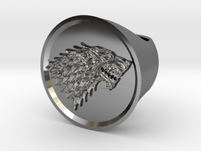 Ring House of Stark - Game Of Thrones in Fine Detail Polished Silver