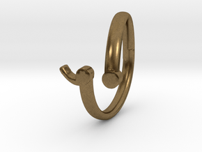 Semicolon Wrap Ring in Natural Bronze: 7 / 54