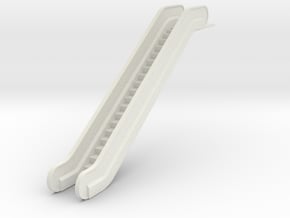 HO Escalator H50.6mm in White Natural Versatile Plastic